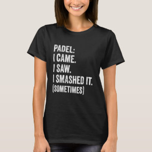 Camiseta UK Divertida Padel Vine Vi Destrocé L S