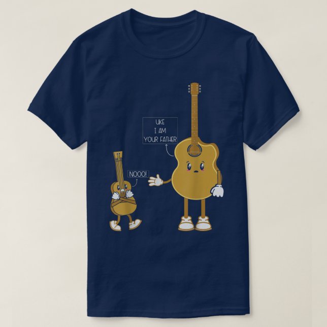 Camiseta Uke I Am Your Father T Shirt Ukulele Guitar Music  (Diseño del anverso)