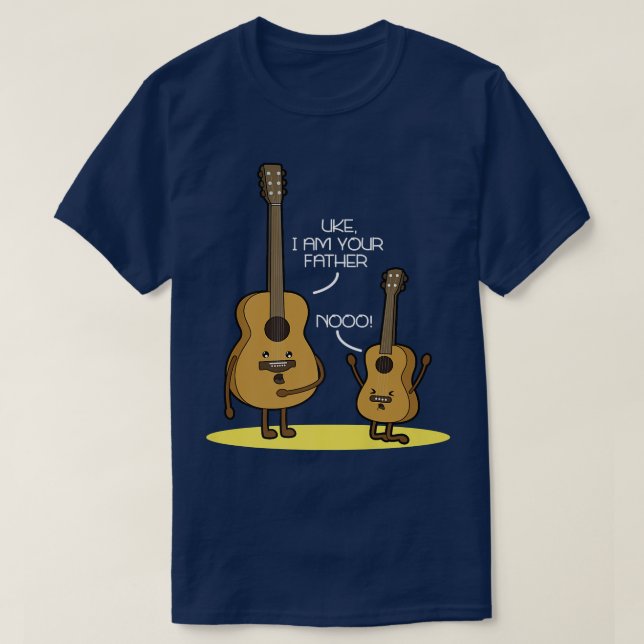 Camiseta Uke I Am Your Father Ukulele Funny Guitar Music Pr (Diseño del anverso)