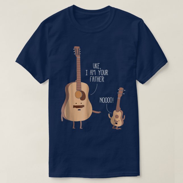 Camiseta Uke I Am Your Father Ukulele Guitar Music 2976 (Diseño del anverso)