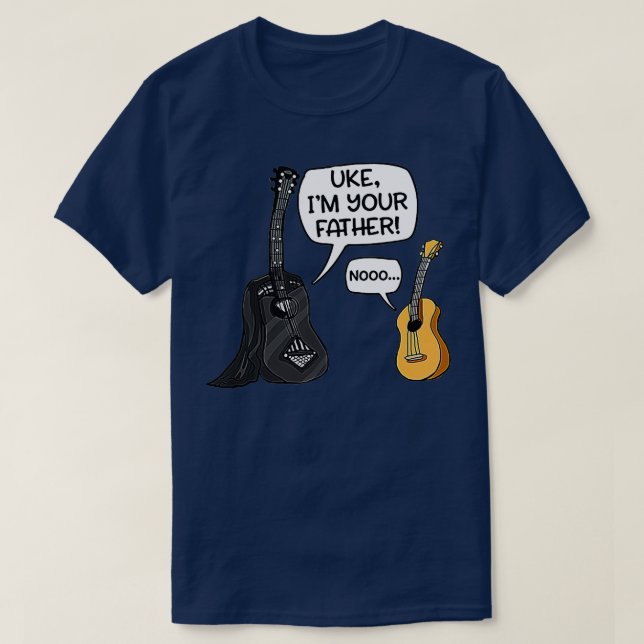 Camiseta Uke Im Tu Padre Funny Guitar (Diseño del anverso)