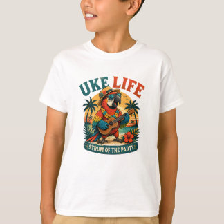 Camiseta Uke Life Parrot – Island Vibes Ukulele Bird