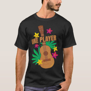 Camiseta Uke Player Ukulele Músico Gráfico de Música