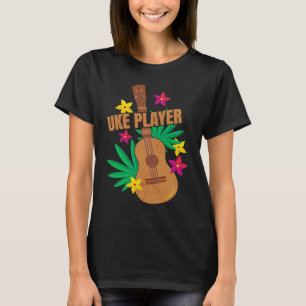 Camiseta Uke Player Ukulele Músico Gráfico de Música