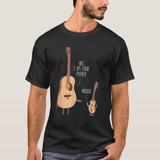 Camiseta Uke Soy Tu Padre Música De Guitarra (Anverso)