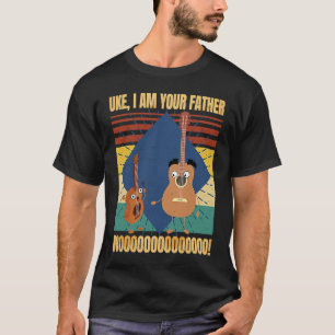 Camiseta Uke soy tu padre Música de ukelele y guitarra Retr