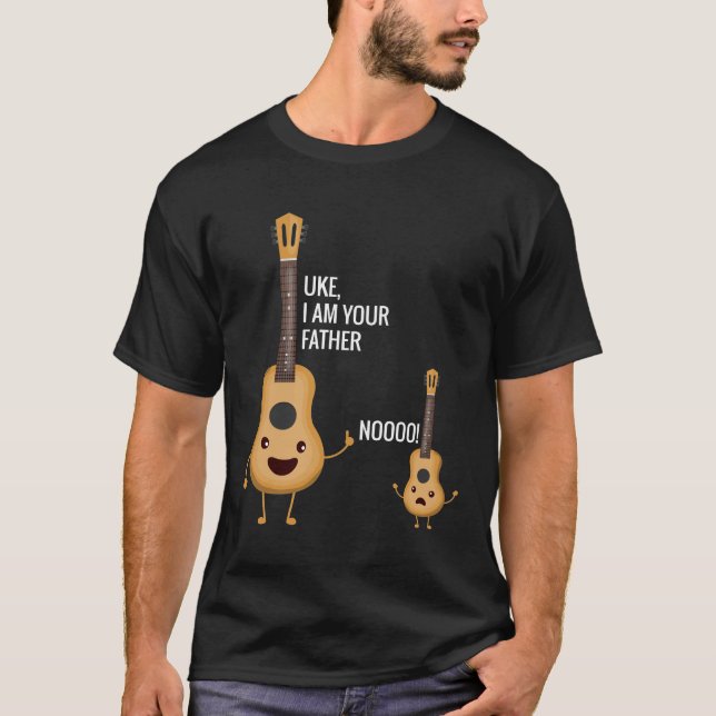 Camiseta Uke, soy tu padre para Shirt Ukulele Funny Guitar (Anverso)