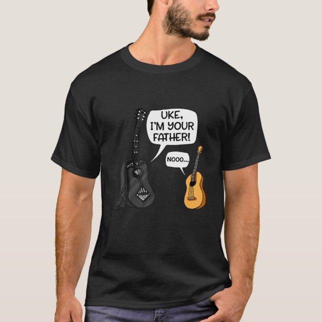 Camiseta Uke Soy Tu Padre Tee Ukulele Guitar Music (Anverso)