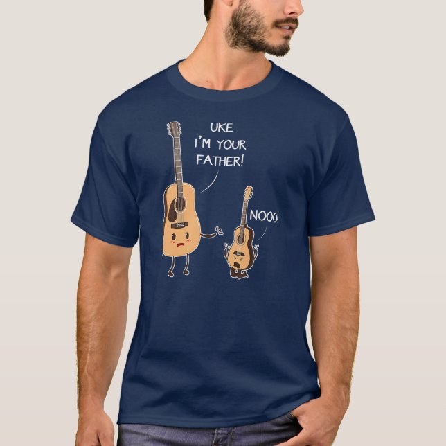Camiseta Uke Soy Tu Padre Tee Ukulele Guitar Music (Anverso)