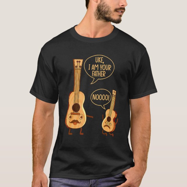 Camiseta Uke, soy tu padre Ukulele (Anverso)