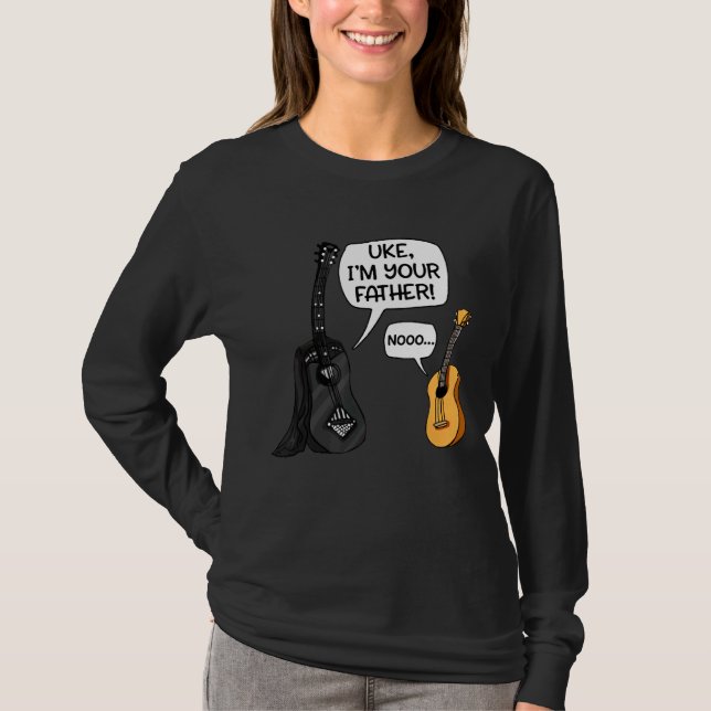 Camiseta Uke, soy tu padre Ukulele Guitar Music (Anverso)