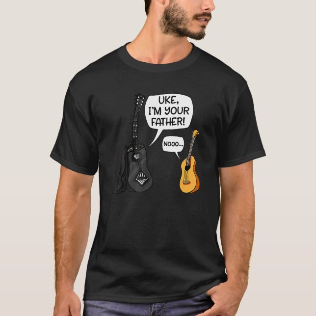 Camiseta Uke, soy tu padre Ukulele Guitar Music (Anverso)