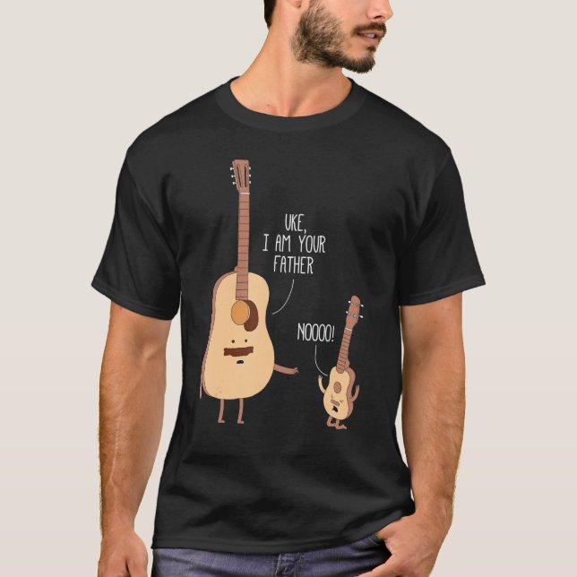 Camiseta Uke, soy tu padre Ukulele Guitar Music (Anverso)