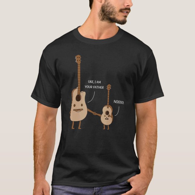 Camiseta Uke, soy tu padre Ukulele Guitar Music (Anverso)