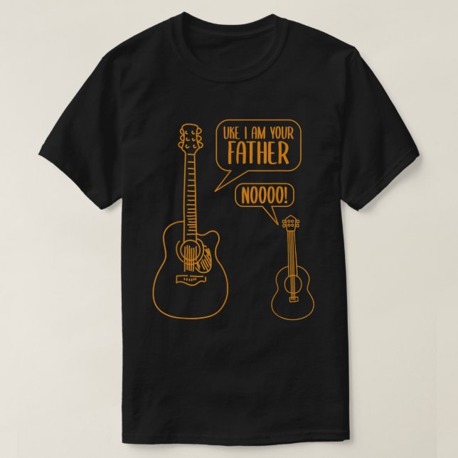 Camiseta Uke, soy tu padre Ukulele Guitar Music (Diseño del anverso)
