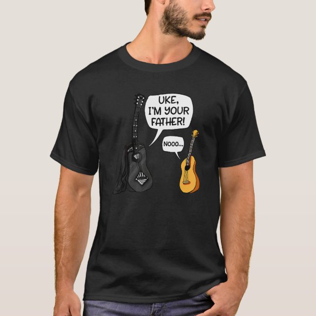 Camiseta Uke, soy tu padre Ukulele Guitar Music (Anverso)