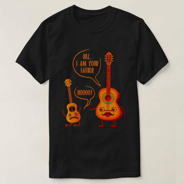 Camiseta Uke, soy tu padre Ukulele Guitar Music (Diseño del anverso)
