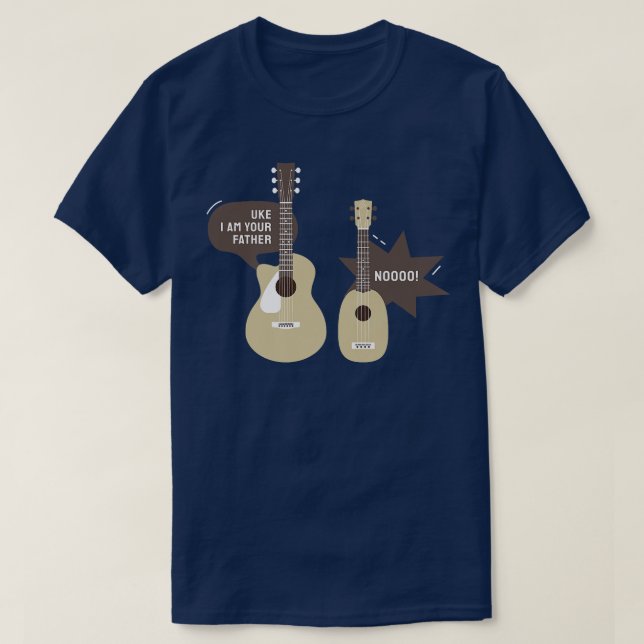 Camiseta Uke, soy tu padre Ukulele Guitar Music3088 (Diseño del anverso)