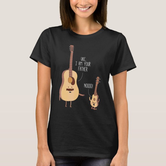 Camiseta Uke Soy Tu Padre Ukulele Guitar Música (Anverso)