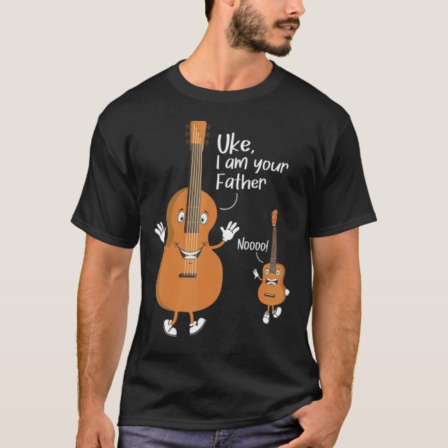 Camiseta Uke Soy Tu Padre Ukulele Instrumento De Guitarra U (Anverso)