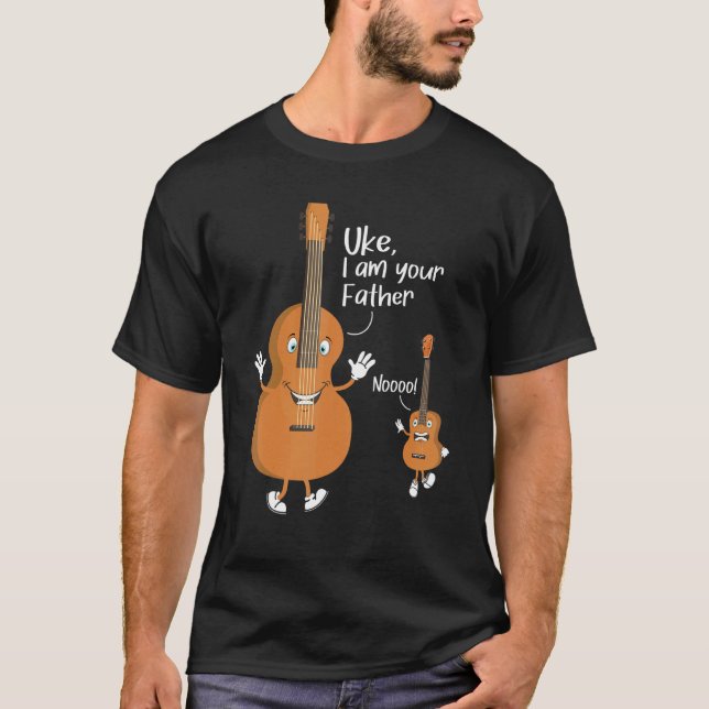 Camiseta Uke Soy Tu Padre Ukulele Instrumento De Guitarra U (Anverso)