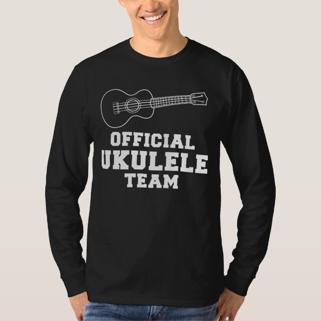 Camiseta Uke y Chuckles - Equipo oficial de Ukulele: Strumm (Anverso)
