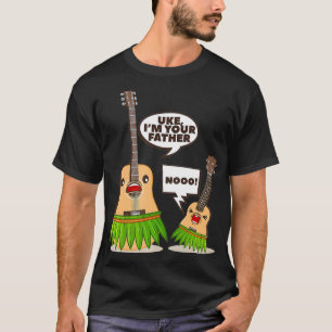 Camiseta Uke, yo soy tu padre para la guitarra y la Ukelele