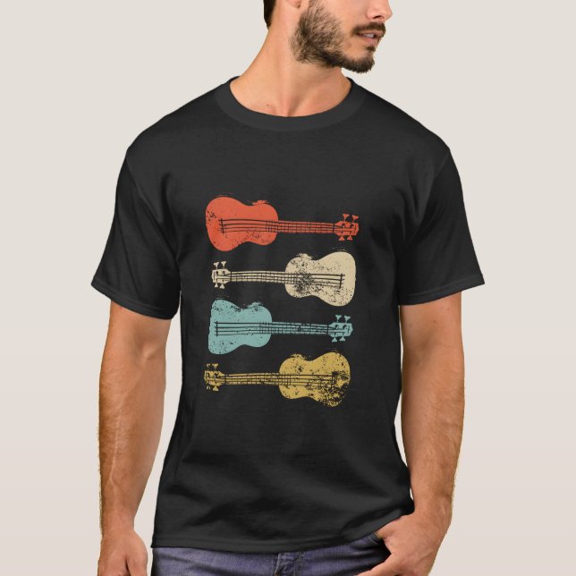 Camiseta Ukelele Colorido Eapple Hawaiano (Anverso)