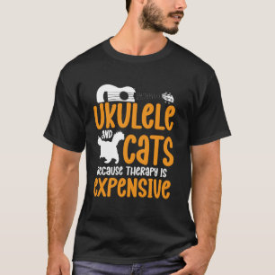 Camiseta Ukelele Hawaiano Uke Gato Ukelele Y Gatos Porque
