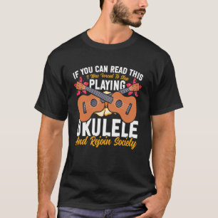 Camiseta Ukelele Hawaiano Uke Si Puedes Leer Esto Me V