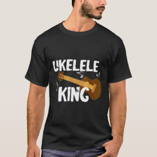 Camiseta Ukelele King Guitarista Guitar Uke Instrument Hawa