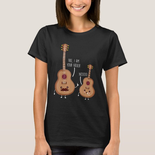 Camiseta Ukelele Y Guitarra De Instrumentos Musicales (Anverso)