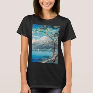Camiseta Ukiyo e Mt Fuji pintura japonesa maestra