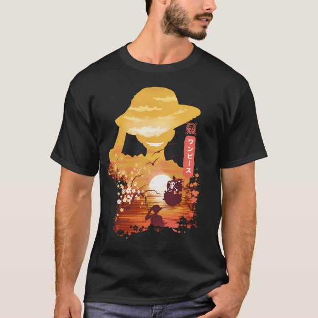Camiseta Ukiyo E Rey De Piratas (Anverso)