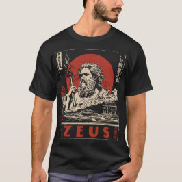 Camiseta Ukiyo-e Zeus Thunder | Arte mithológico griego