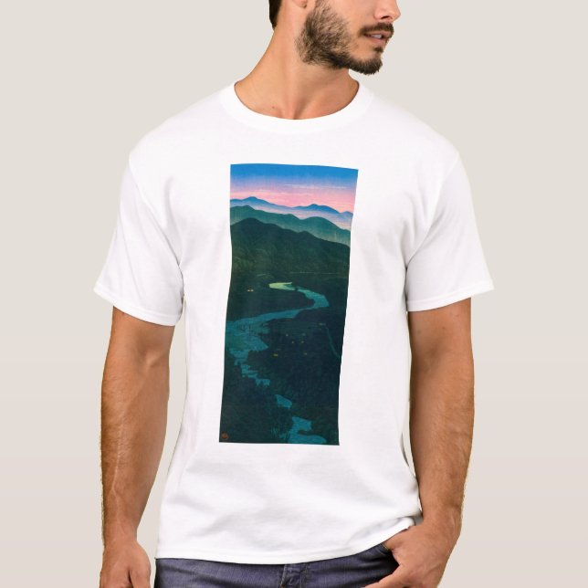 Camiseta ukiyoe hasui nº58 Paso de Ioritani de Etchu (Anverso)