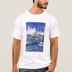 Camiseta ukiyoe - hasui - N.º 34 Wisteria en Kameido -
