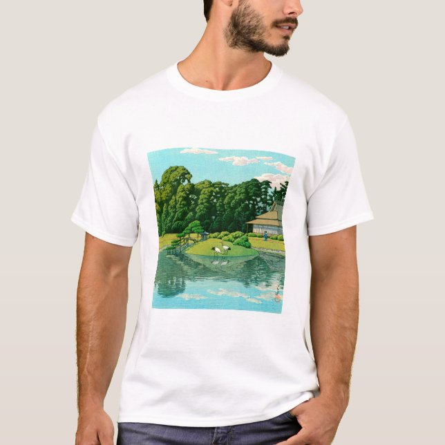Camiseta ukiyoe hasui No50 Okayama Korakuen (Anverso)