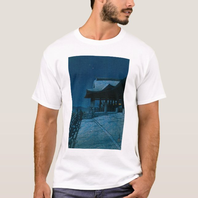 Camiseta ukiyoe hasui No51 Kiyomizu Temple, Kyoto (Anverso)