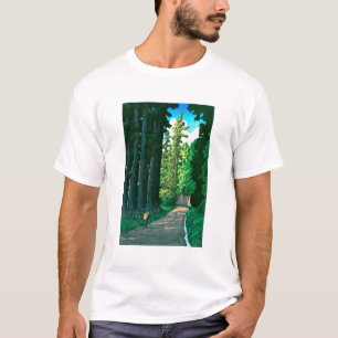 Camiseta ukiyoe hasui No57 Carretera histórica de Nikkō