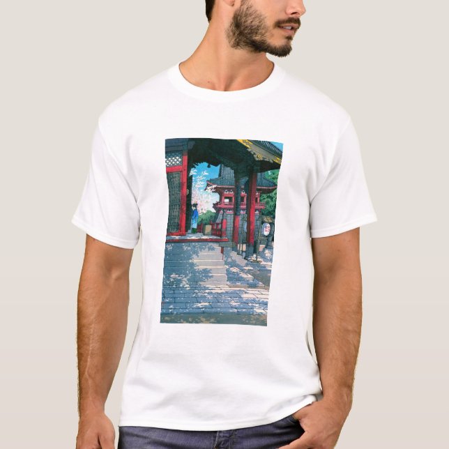 Camiseta ukiyoe - hasui - No.18 Meguro Fudo Temple - (Anverso)