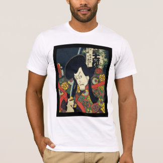 Camiseta ukiyoe japonés del arte