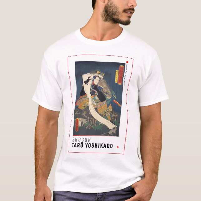 Camiseta ukiyoe - Shōgun Tarō yoshikado - Mago japonés (Anverso)
