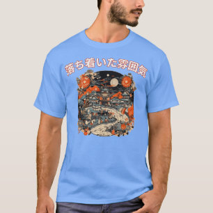 Camiseta Ukiyoe Tranquility Serene Village Landscape