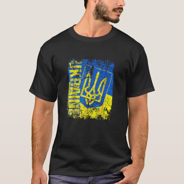 Camiseta Ukraine Flag I Stand With Ukraine Ukrainian Love (Anverso)