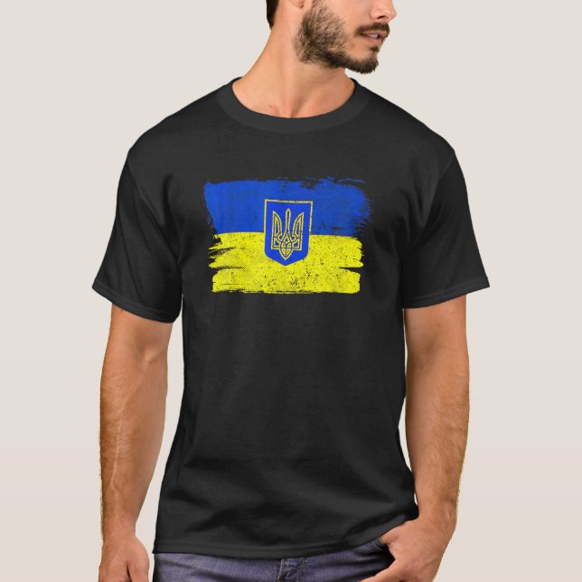 Camiseta Ukraine Flag Ukrainian Support Friendship Peace Vi (Anverso)