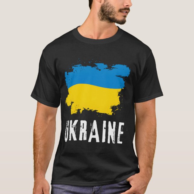 Camiseta Ukraine Flag Ukrainian Support Pride gift (Anverso)