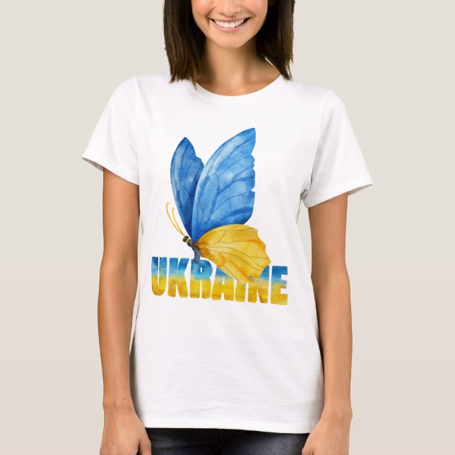 Camiseta UKRAiNE NOS MANTENEMOS A TU LADO (Anverso)
