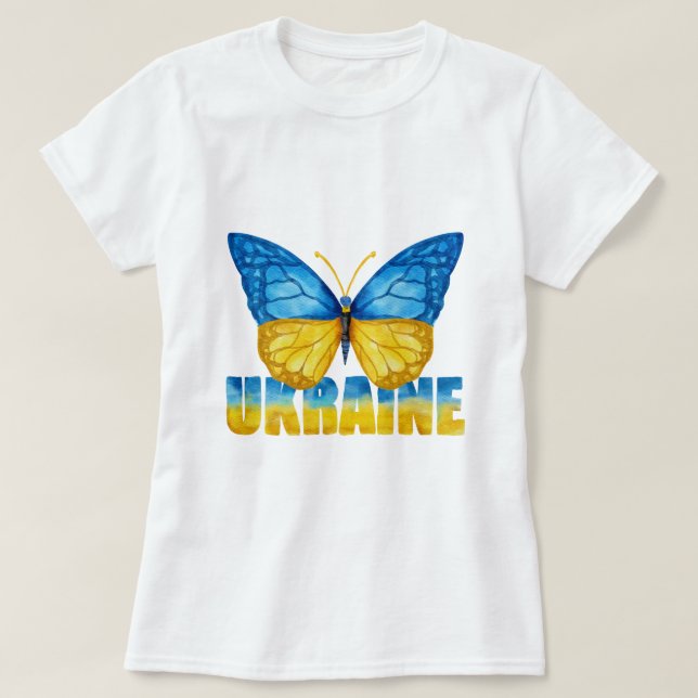 Camiseta UKRAiNE NOS MANTENEMOS A TU LADO (Diseño del anverso)