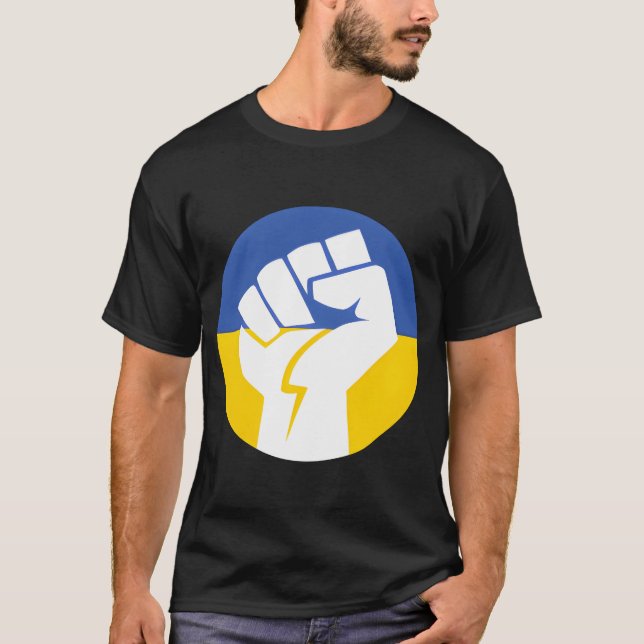 Camiseta Ukraine Small Fist Solidarity Stand With Support A (Anverso)